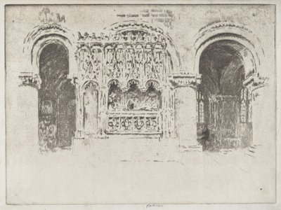 Túmulo do Fundador, Igreja de São Bartolomeu, o Grande de Joseph Pennell