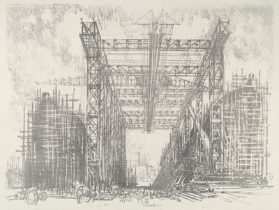 O Pórtico, 1916. de Joseph Pennell