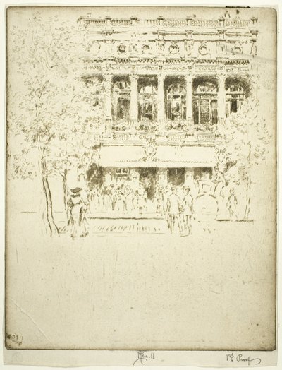 O Teatro Garrick de Joseph Pennell
