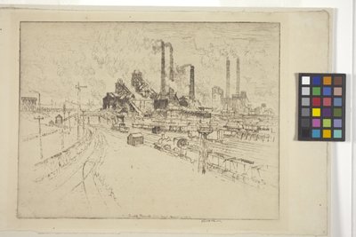A Grande Principal, perto de Sheffield (gravura) de Joseph Pennell