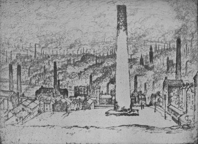 A Grande Pilha, Bradford, 1909 de Joseph Pennell
