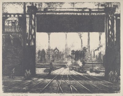 O portão de ferro, Charleroi de Joseph Pennell