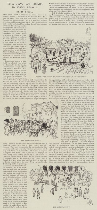 O judeu em casa, por Joseph Pennell de Joseph Pennell