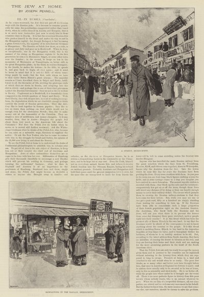O judeu em casa, por Joseph Pennell de Joseph Pennell
