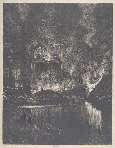 O Lago de Fogo, Charleroi de Joseph Pennell