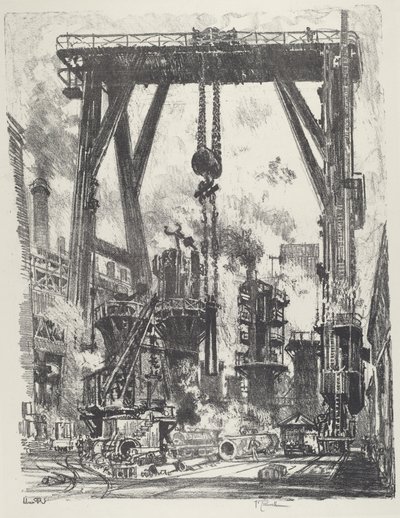 A antiga posição de artilharia de Joseph Pennell