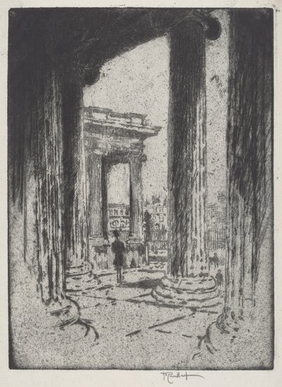 O pórtico, Museu Britânico de Joseph Pennell