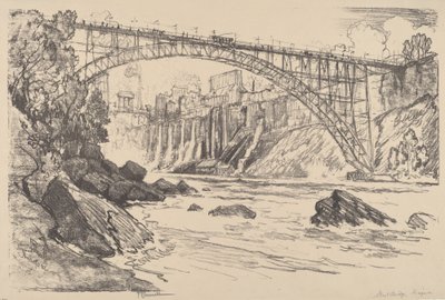 A Ponte de Aço, 1910. de Joseph Pennell
