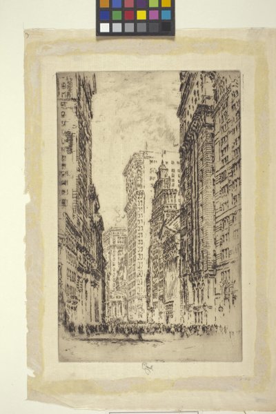 The Stock Exchange, Nova Iorque (gravura) de Joseph Pennell