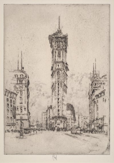 O edifício do Times de Joseph Pennell