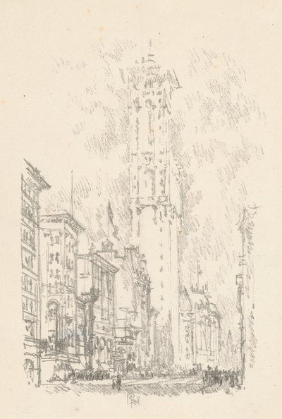 The Times Building, 1904. de Joseph Pennell