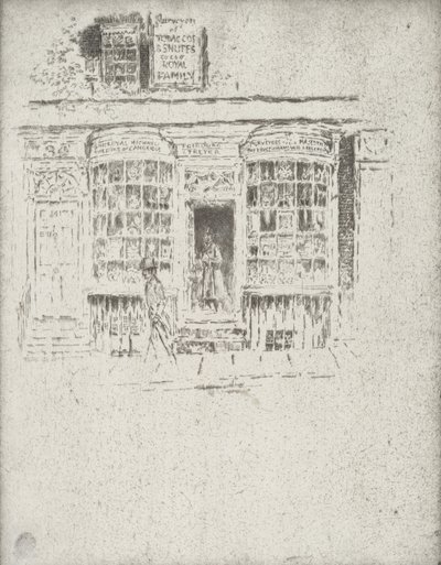 A Tabacaria, 1903. de Joseph Pennell