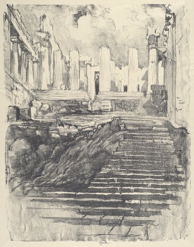 O caminho até a Acrópole de Joseph Pennell