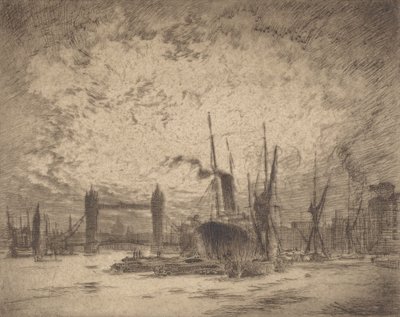 Ponte da Torre, noite, 1905. de Joseph Pennell