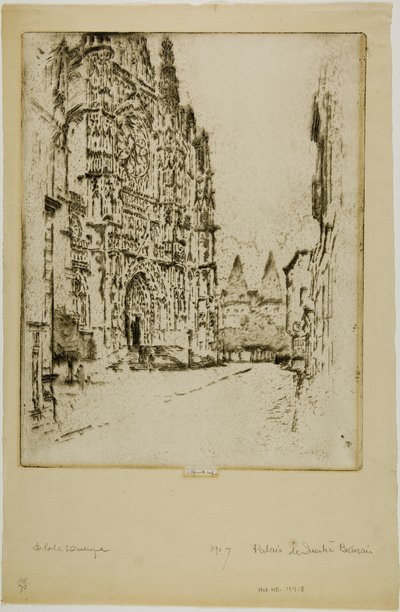 Torres do Palácio Episcopal de Beauvais de Joseph Pennell