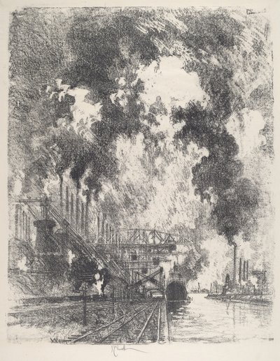 Descarga de minério de Joseph Pennell