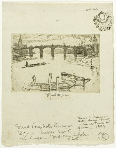 Ponte Vauxhall de Joseph Pennell