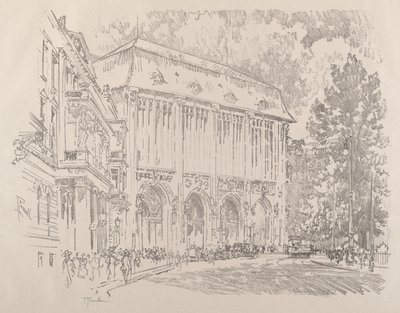 Wertheim, Leipziger Platz, Berlim, 1921. de Joseph Pennell