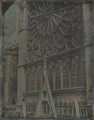 Rose Window, Catedral de Notre-Dame, Paris, 1841. de Joseph Philibert Girault De Prangey