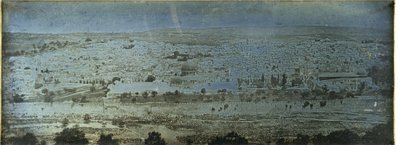 Jerusalém: vista panorâmica do Monte das Oliveiras de Joseph Philibert Girault De Prangey