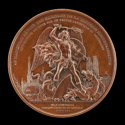 A epidemia de cólera de 1849 e 1854 [reverso], 1854. de Joseph Pierre Braemt