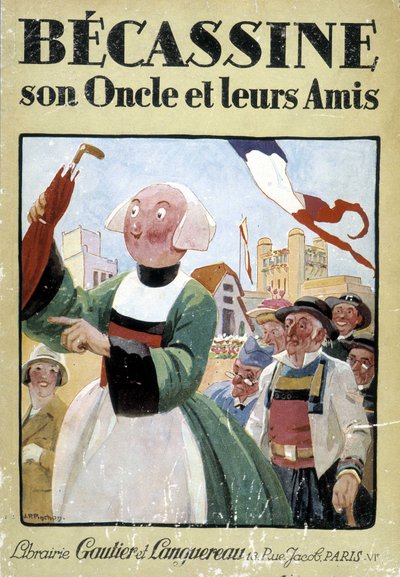 Capa do livro "Becassine, son uncle et leurs amis", edições gautier Langereau (1926). de Joseph Porphyre Pinchon