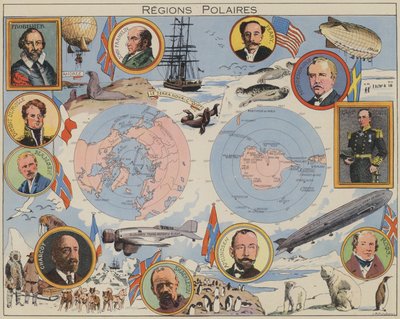 Regiões polares (litografia a cores) de Joseph Porphyre Pinchon