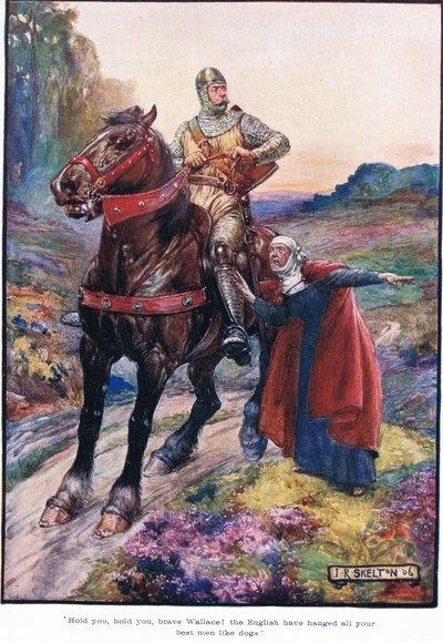 Segura você, te abraça, bravo Wallace! Os ingleses enforcaram todos os seus melhores homens como cães, 1910 de Joseph Ratcliffe Skelton