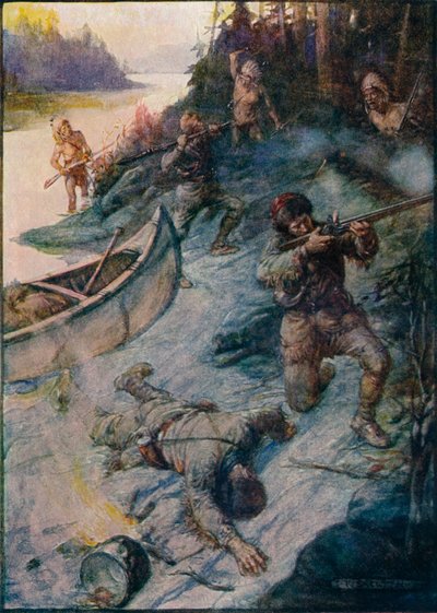 Nenhum homem estava seguro, nenhuma vida estava segura, 1908, c1920 de Joseph Ratcliffe Skelton