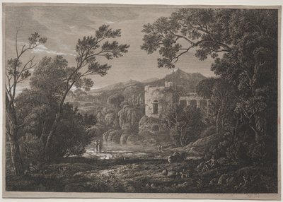 Uma visão italiana, c. 1810 de Joseph Rebell
