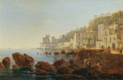 Na Mergellina perto de Nápoles de Joseph Rebell