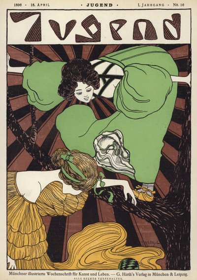 Ilustração da capa da revista Jugend de Joseph Rudolf Witzel