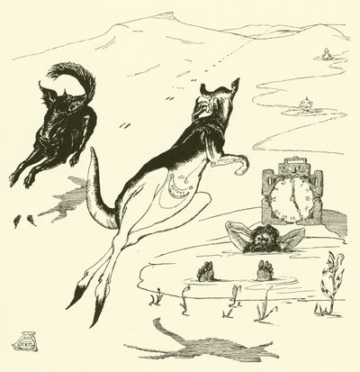 Old Man Kangaroo (gravura) de Joseph Rudyard (after) Kipling