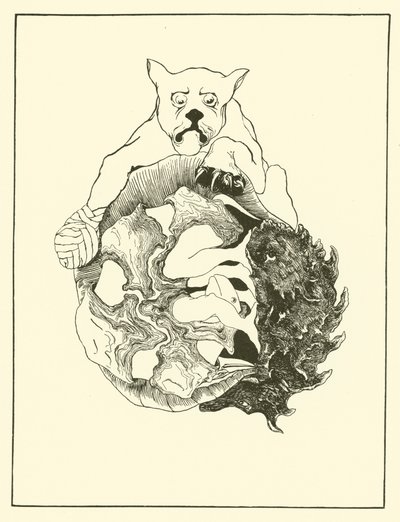Toda a história do Jaguar e do Porco Espinho e da Tartaruga e do Armadillo, tudo numa pilha (gravura) de Joseph Rudyard (after) Kipling