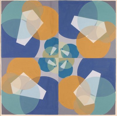 Quadrados verdes (da série As bases matemáticas das artes) de Joseph Schillinger