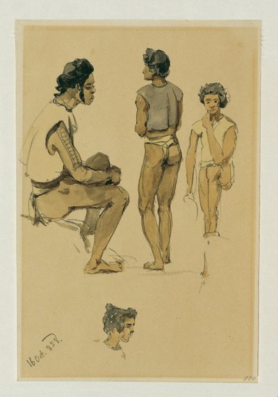 Povo indígena da Ilha Stewart (Ilha Stewart) de Joseph Selleny