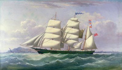 O Barquentine Pawnee no Mar da Irlanda de Joseph Semple