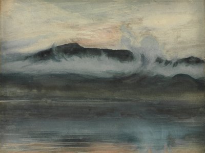 Coniston & Old Man (Aquarela) de Joseph Severn