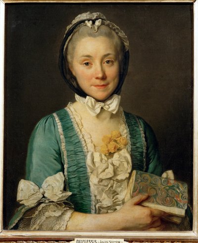 Madame Lenoir, mãe de Alexandre Lenoir, fundador do Museu dos Mimentos Franceses ... de Joseph Siffred Duplessis