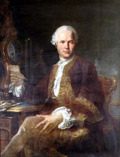 Retrato de um cavalheiro com um casaco de cor claret de Joseph Siffred Duplessis