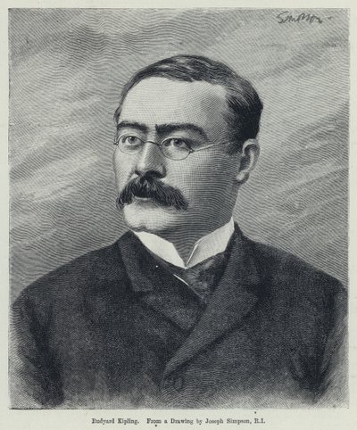 Rudyard Kipling (lito) de Joseph Simpson