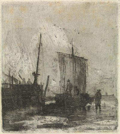 Barcos numa Doca de Joseph Stannard