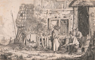 Casa de campo com pessoas de Joseph Stannard
