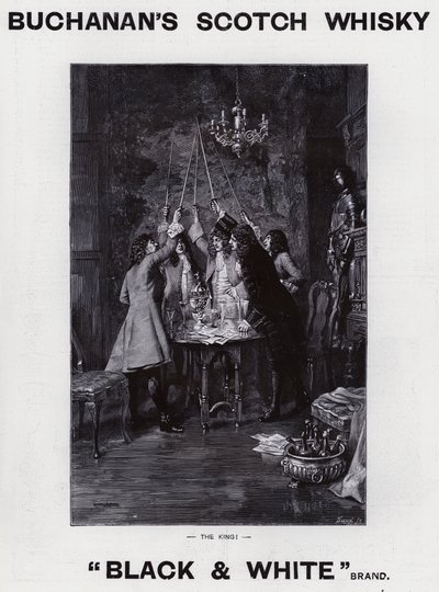 Anúncio de Whisky escocês Buchanan (litho) de Joseph Swain