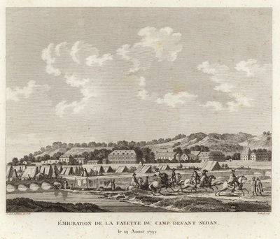 O Marquês de Lafayette fugindo do acampamento em Sedan de Joseph Swebach Desfontaines