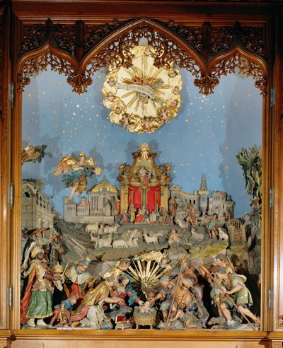Manjedoura, utilizada na igreja do mosteiro durante as cerimónias de Natal ... de Joseph Thaddaeus Stammel