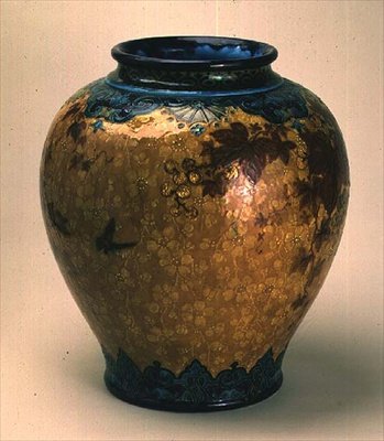 Vaso, c.1880 (barro com pintura policromada) de Joseph Theodore Deck