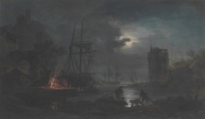 Luz da lua, n.d.. de Joseph Vernet.