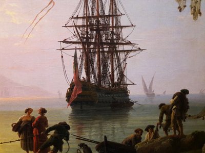 Vista de um porto pela manhã (Manhã)


 (pormenor). de Joseph Vernet
