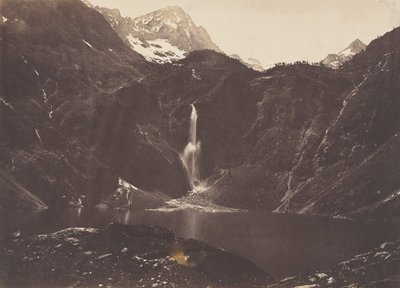 Vista do Lago Oo ou Seculejo, Bagnère de Luchon, 1853. de Joseph Vigier